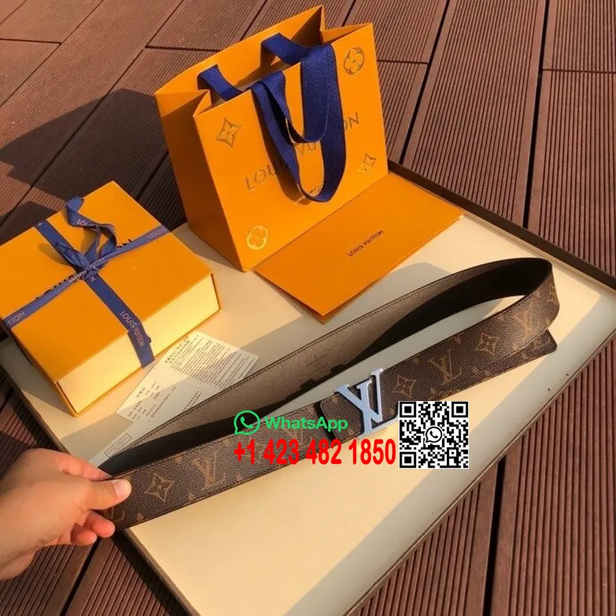 Louis Vuitton 4 cm Jostas Sudraba Aparatūras Monogrammas Audekls 2020. gada Rudens/ziemas Kolekcija, Brūna