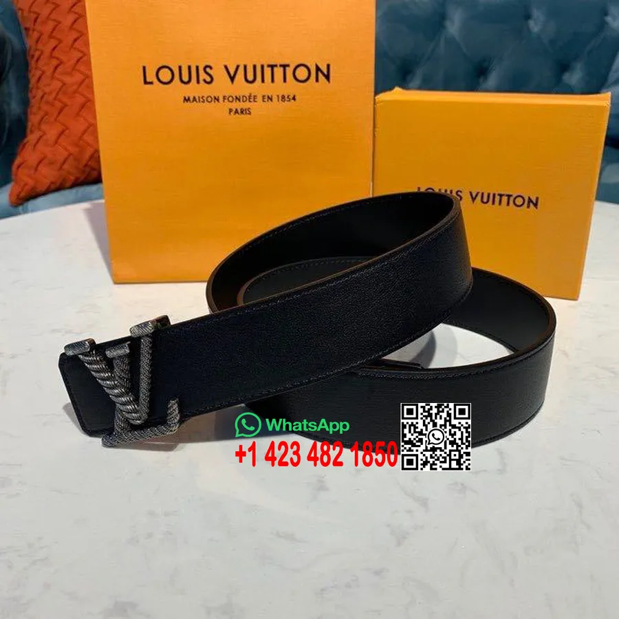 Louis Vuitton μωσαϊκό 40 ζωνών συλλογή άνοιξη/καλοκαίρι 2020 M0164u, μαύρο