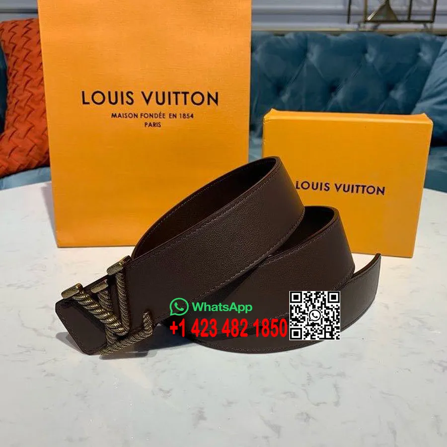 Louis Vuitton μωσαϊκό 40 ζωνών άνοιξη/καλοκαίρι 2020 συλλογή M0164u, καφέ