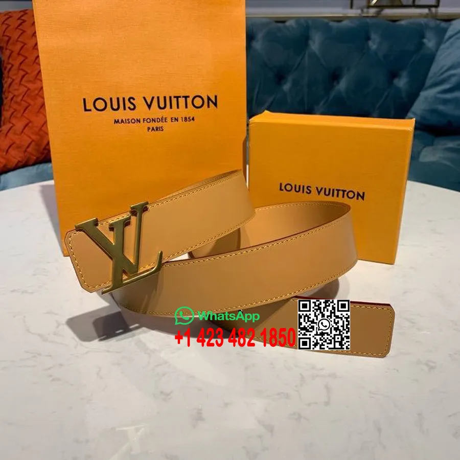 Louis Vuitton Shape 40 Cinto Coleção Primavera/verão 2020 M0151v, Bege