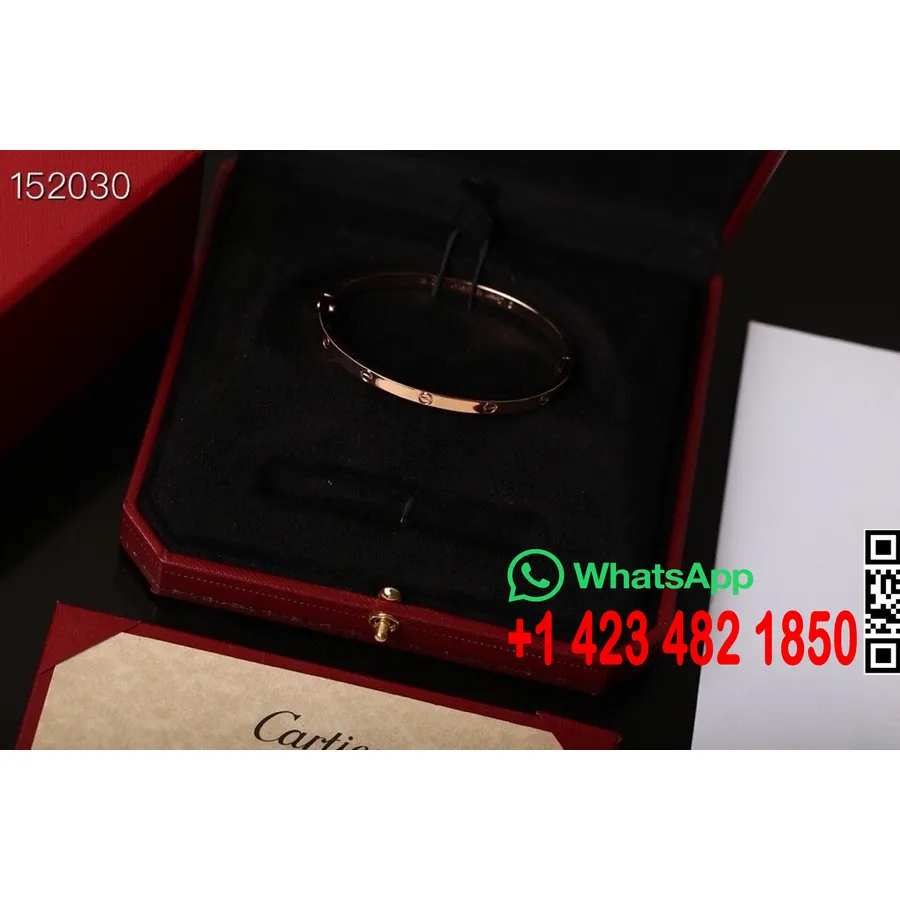 Gelang Cinta Kurus Cartier, Emas Mawar