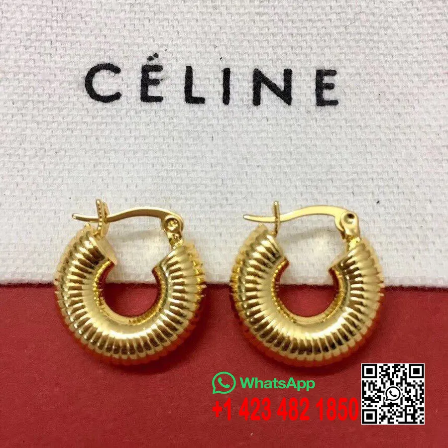 Celine Small Hoop Earrings Spring/Summer 2020 Collection, Gold