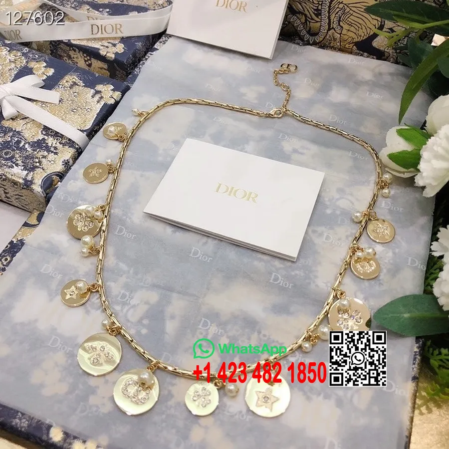 Christian Dior Halsband Höst/vinter 2020 Kollektion 136123, Guld