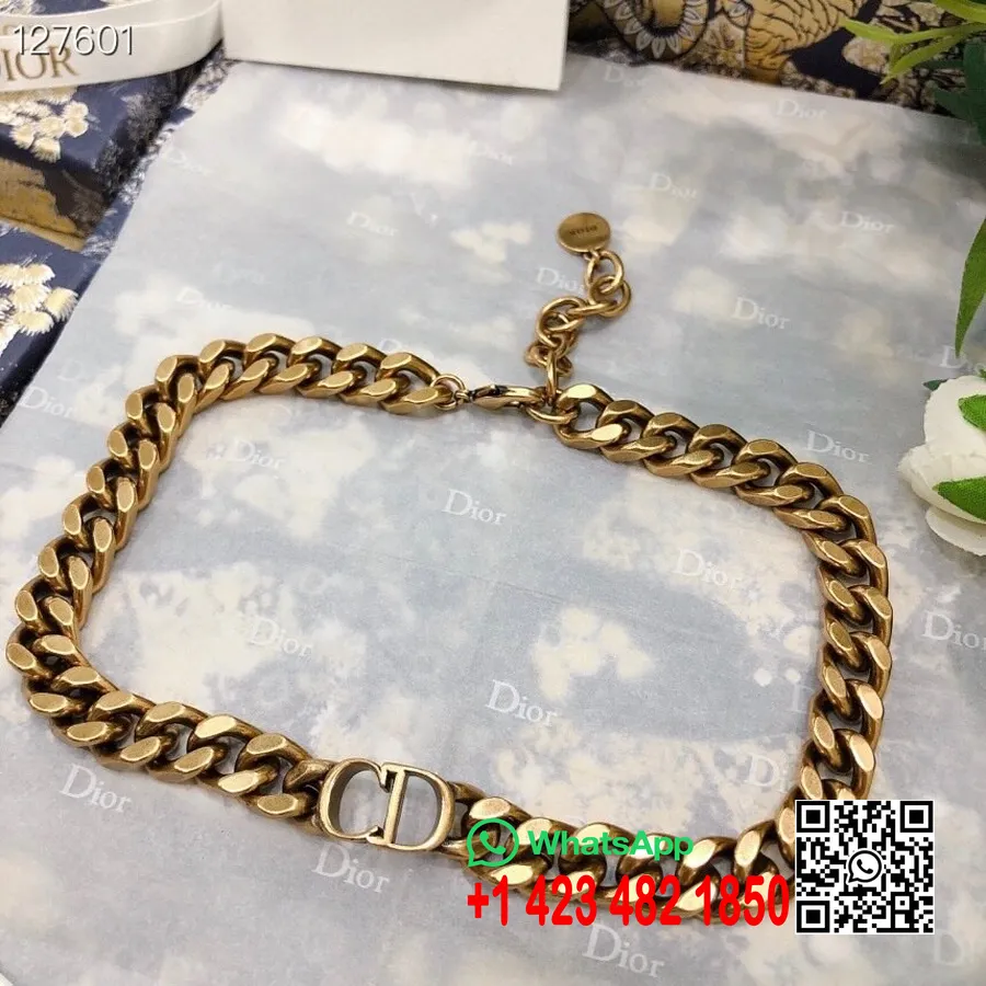 Christian Dior Cd Choker Höst/vinter 2020 Kollektion 136118, Guld