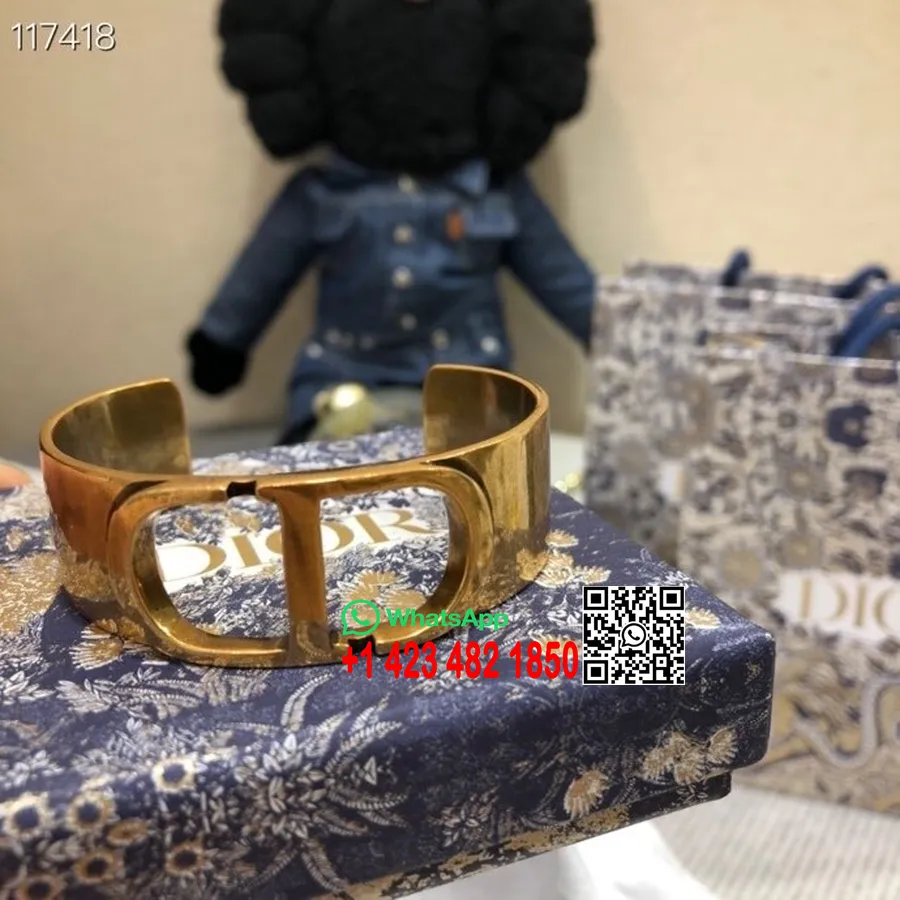 Christian Dior Cd Bangle Collezione Primavera/estate 2020 121149, Oro