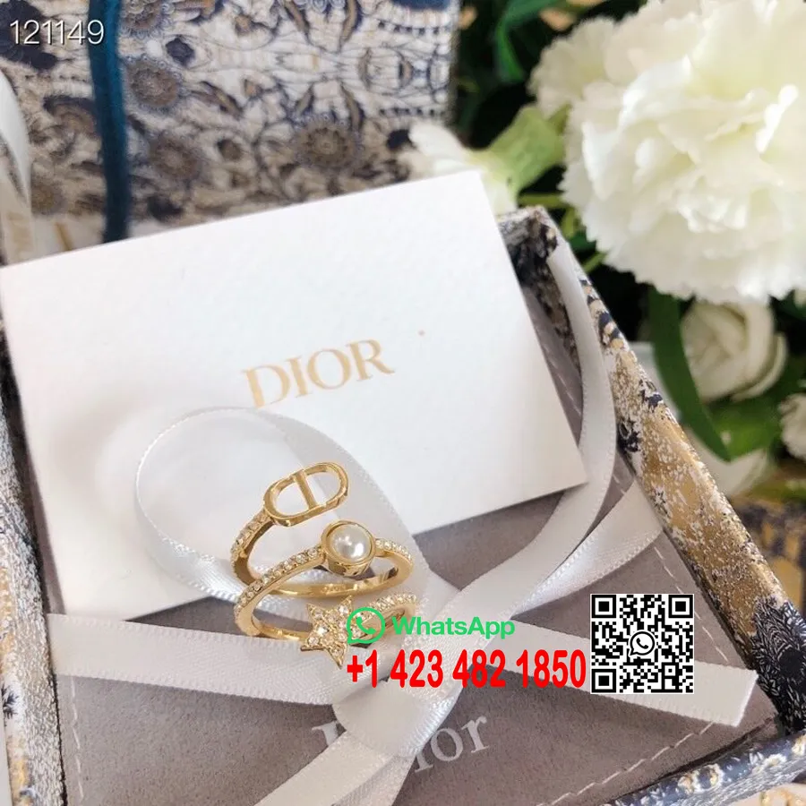 Christian Dior Yüzükler Ilkler/yaz 2020 Koleksiyonu 121149, Altın