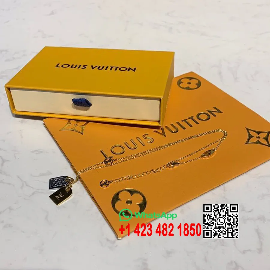 Louis Vuitton Monogram Anheng Halskjede Vår/sommer 2020 Kolleksjon M61073, Gull