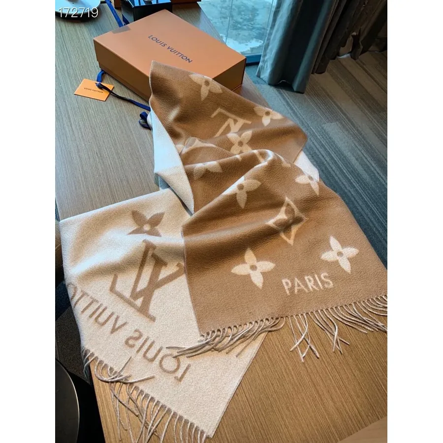 Louis Vuitton Reykjavik Kašmiirist Sall 190cm Sügis/talv 2020 Kollektsioon, Päevitus/kreem