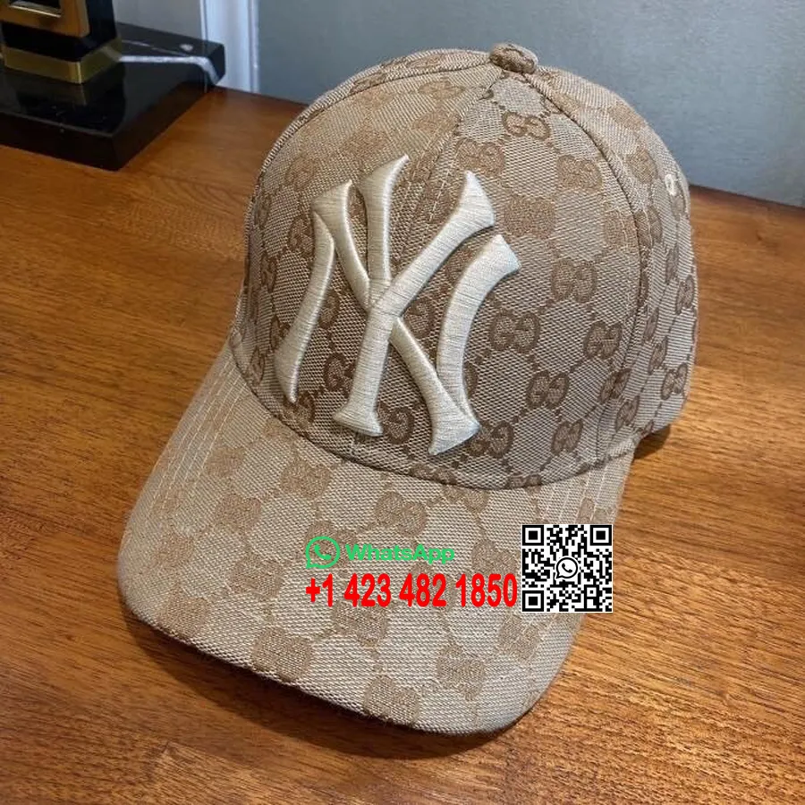 Gucci Ny Baseballhatt Vår/sommer 2020-kolleksjon, Beige