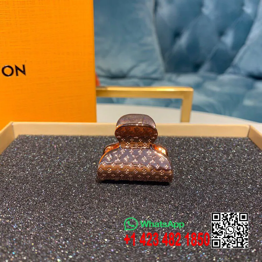 Louis Vuitton Nanogram Accessorio Per Capelli Fermaglio Per Capelli Monogramma In Metallo In Rilievo, Collezione Primavera/estat