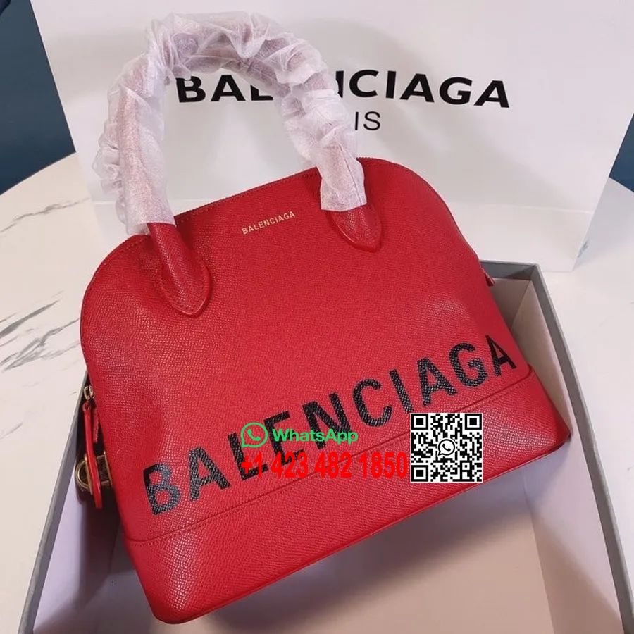 Balenciaga Xs Keskmine Kott 26cm Teraline Vasikanahast Kevad/suvi 2022 Kollektsioon, Punane