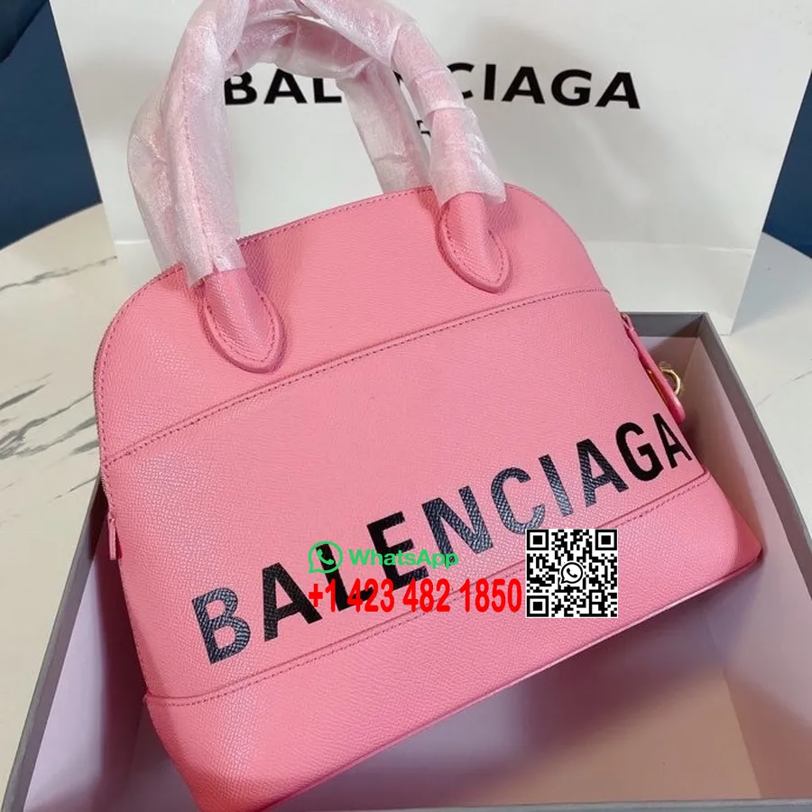 Balenciaga Xs Keskmine Kott 26cm Teraline Vasikanahast Kevad/suvi 2022 Kollektsioon, Roosa