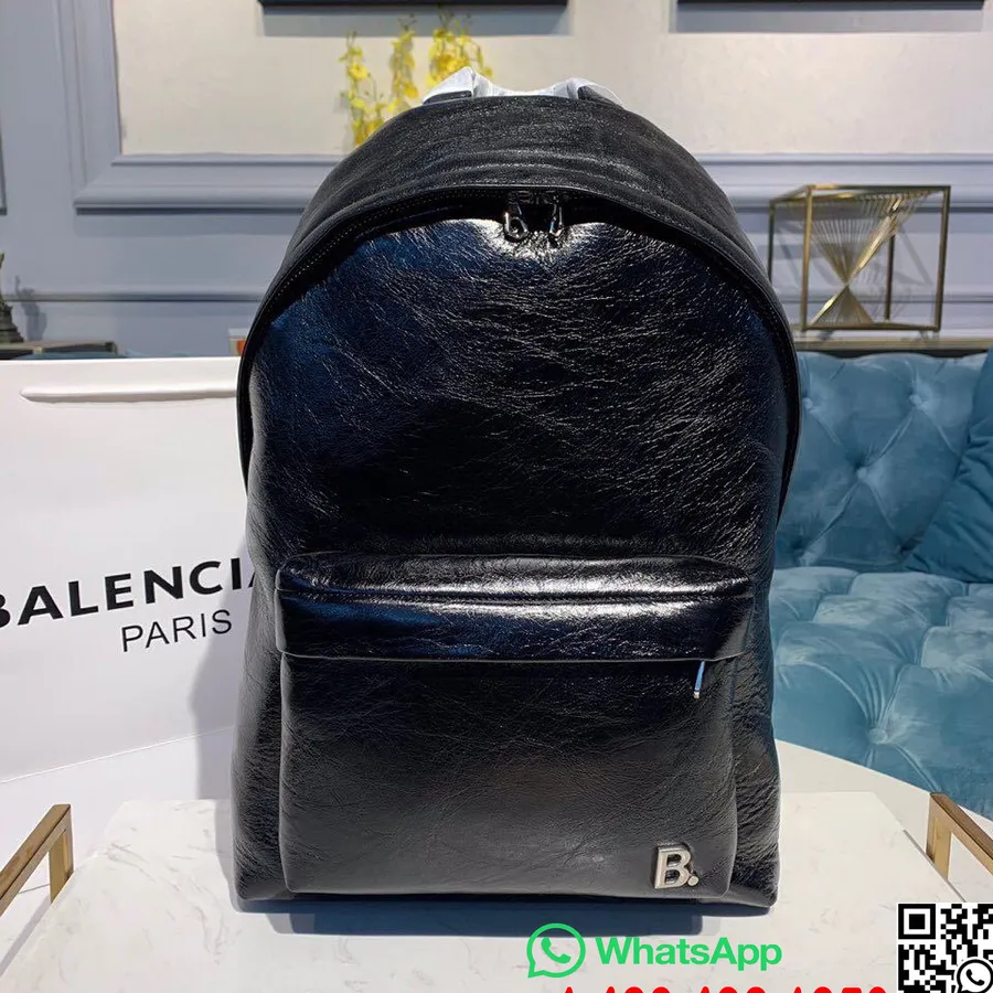 Balenciaga Xs Ryggsekk 40 Cm Kalveskinn Høst/vinter 2019 Kolleksjon, Svart