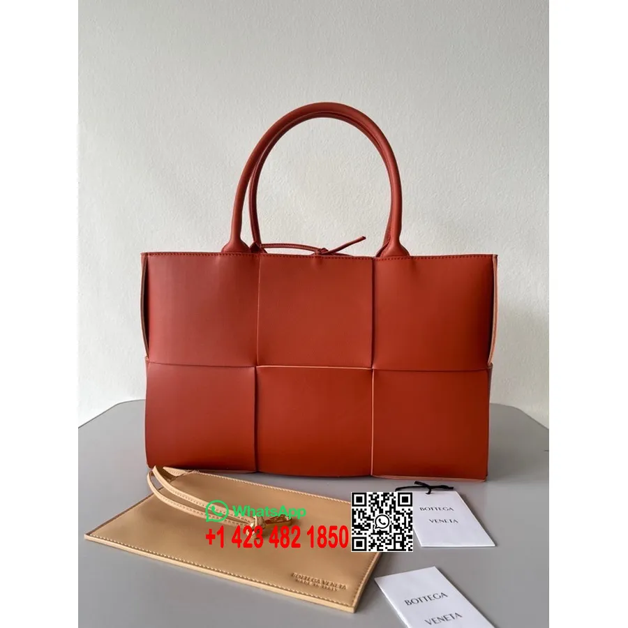 Bottega Veneta Arco Tote Bag 48cm Couro De Bezerro Coleção Primavera/verão 2022, Argila