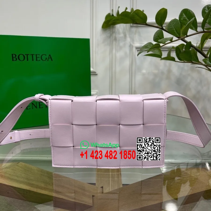 Tas Kaset Mini Bottega Veneta 24cm 578004 Kulit Domba Koleksi Musim Semi/musim Panas 2022, Dicuci Dengan Bahagia