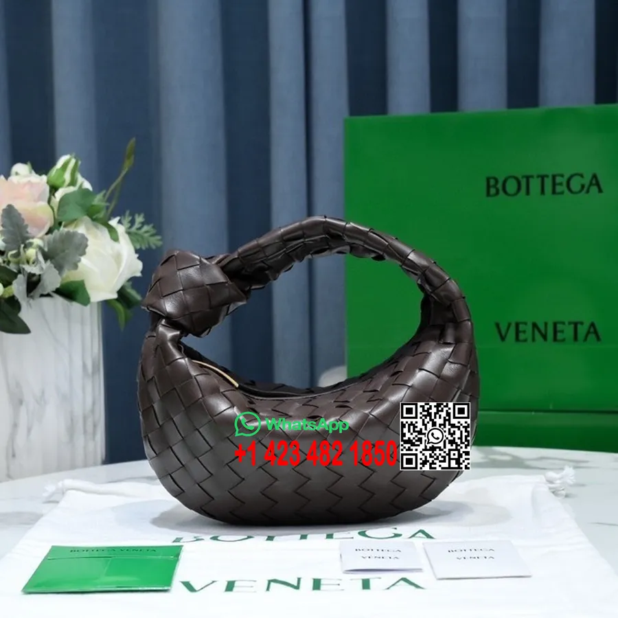 Bottega Veneta Mini Taška Přes Rameno Jodie 23cm 651876 Jehněčí/telecí Kůže Kolekce Jaro/léto 2022, Fondán