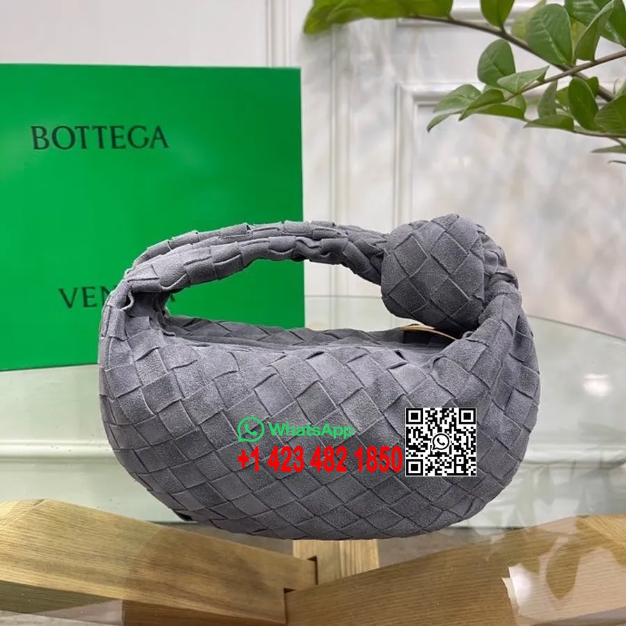 Bottega Veneta Mini Jodie Axelväska 23cm 651876 Mocka/kalvskinn Vår/sommar 2022 Kollektion, åska