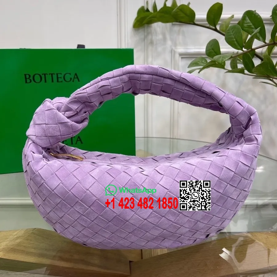 Bottega Veneta Jodie Válltáska 36cm 600261 Velúr/borjúbőr 2022 Tavaszi/nyári Kollekció, Levendula