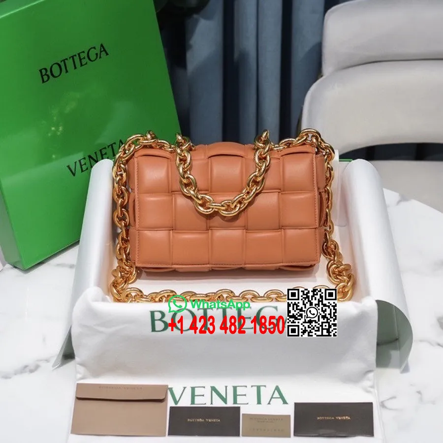 Τσάντα ώμου Bottega Veneta με επένδυση κασέτας 26cm 631421 δέρμα αρνιού συλλογή άνοιξη/καλοκαίρι 2022, σφενδάμι