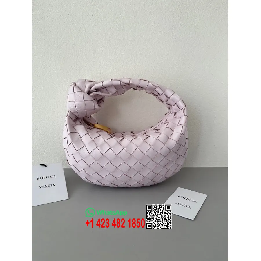 Bottega Veneta Mini Jodie Schoudertas 23cm 651876 Kalfsleer Collectie Lente/zomer 2022, Bliss Washed