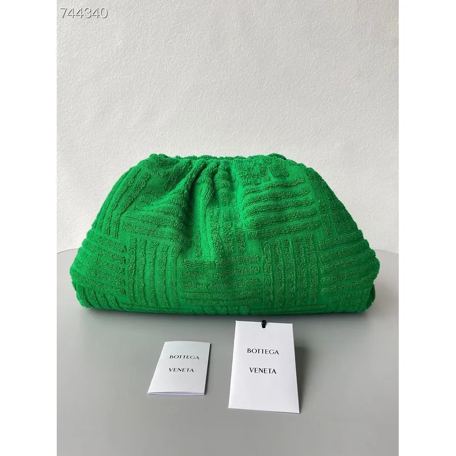 Bolsa Terry Macia Bottega Veneta 38 Cm Coleção Outono/inverno 2021, Verde