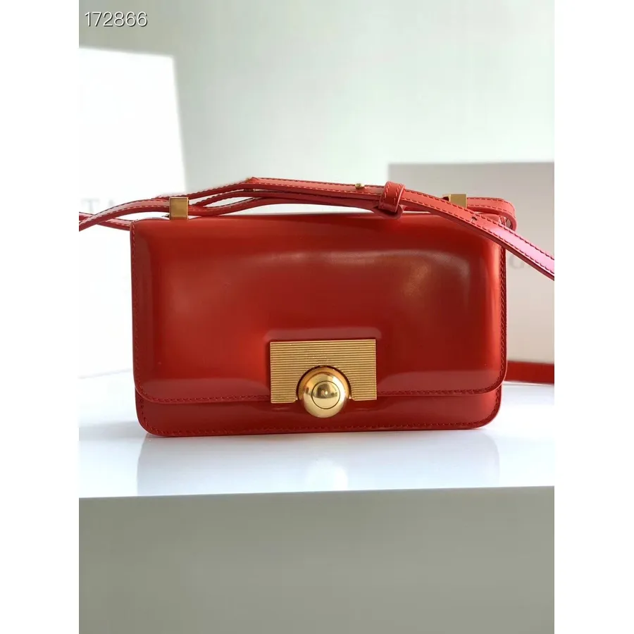 Bolso De Hombro Clásico Bottega Veneta 21cm 587222 Piel De Becerro Colección Primavera/verano 2021, Rojo