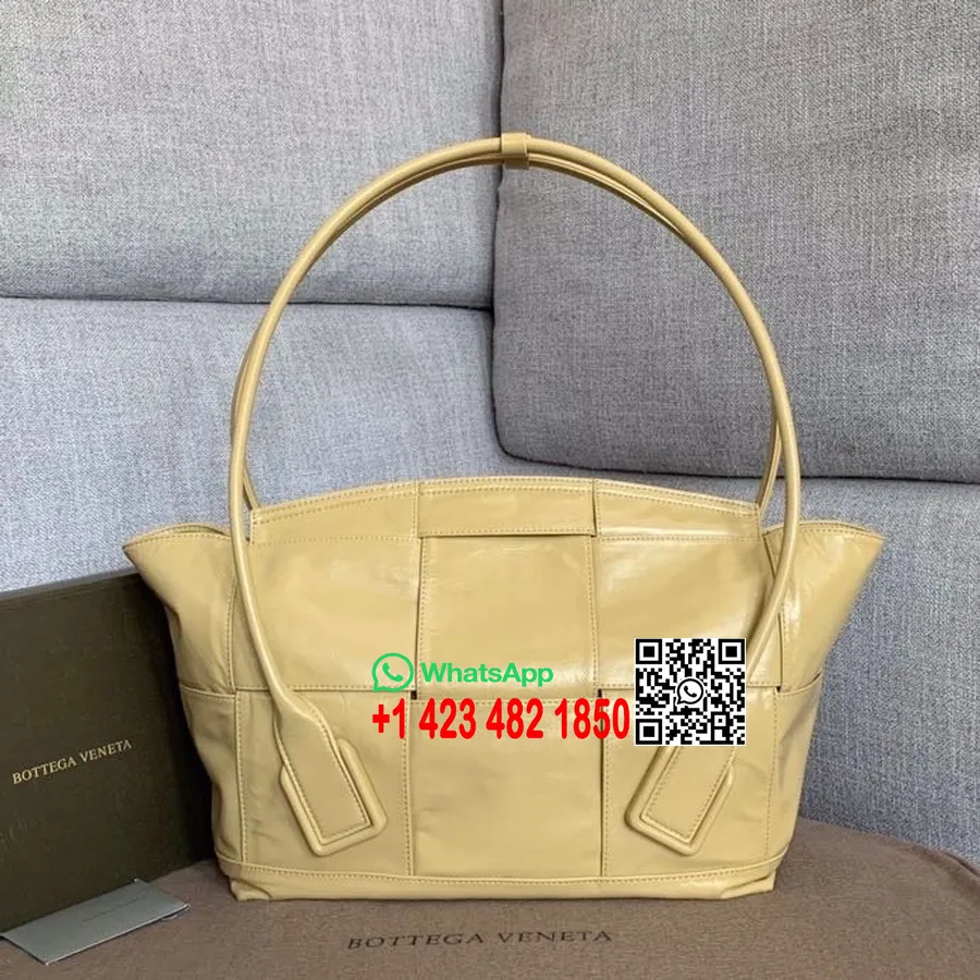 Bottega Veneta Slouch Arco Válltáska 48cm Papír Borjúbőr 2020 Tavaszi/nyári Kollekció, Tápióka