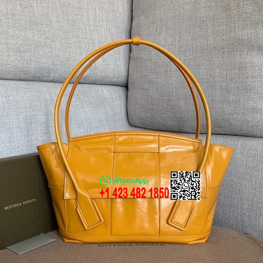 Bottega Veneta Slouch Arco Válltáska 48cm Papír Borjúbőr 2020 Tavaszi/nyári Kollekció, Sárga