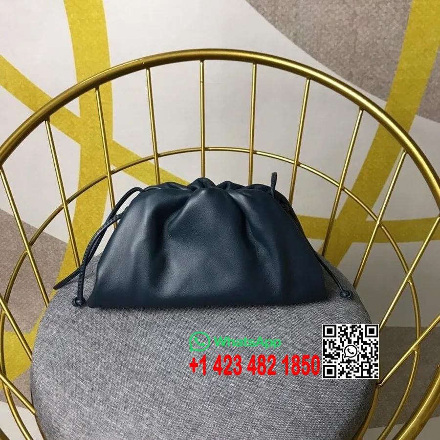 Bottega Veneta The Mini Pouch תיק כתף 22 ס"מ עור עגל קולקציית אביב/קיץ 2020, ירוק כהה