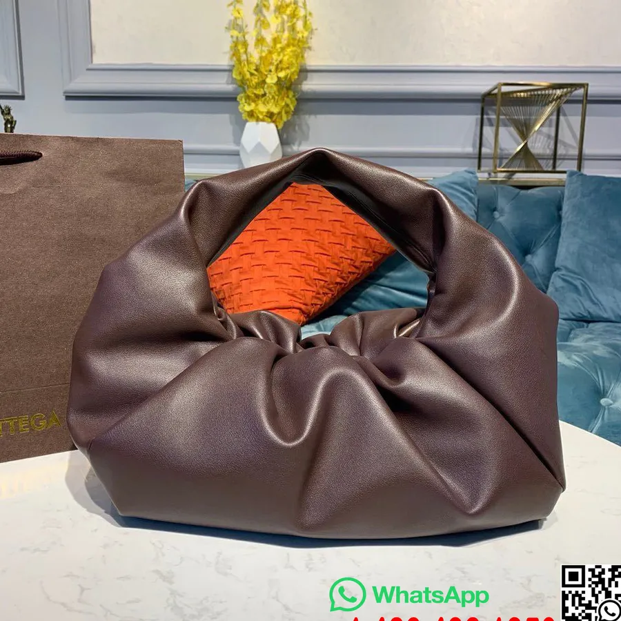 Bottega Veneta A Válltáska Croissant Táska 40 Cm-es Rugalmas Borjúbőr Arany Hardver 2020 Tavaszi/nyári Kollekció, Bor