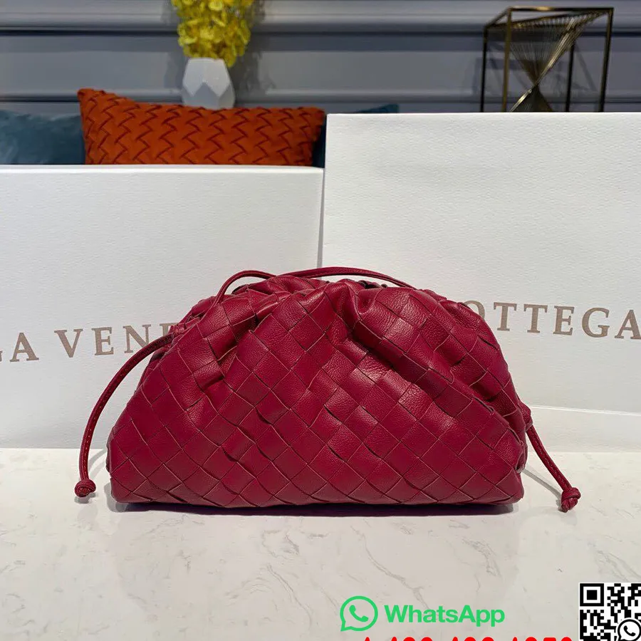 Bottega Veneta Táska 28cm-es Intrecciato Nappa Bőr őszi/téli 2019 Kollekció, Amaranto