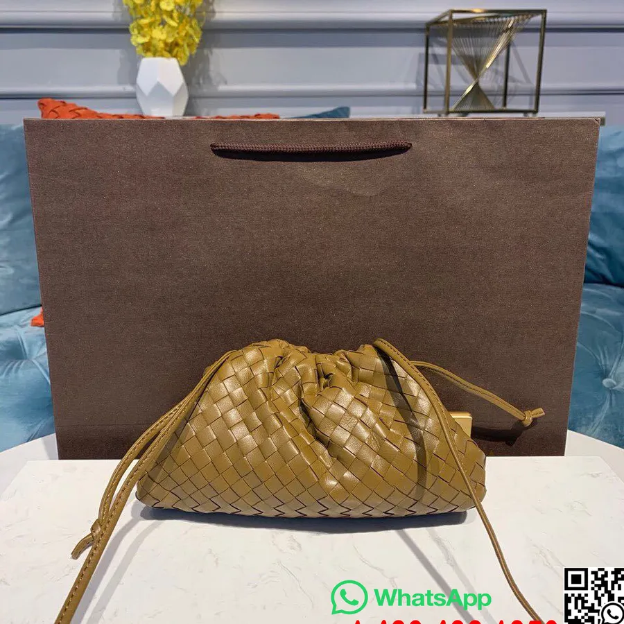 Bottega Veneta Pussilaukku 28cm Intrecciato Nappanahka Syksy/talvi 2019 Mallisto, Karamelli