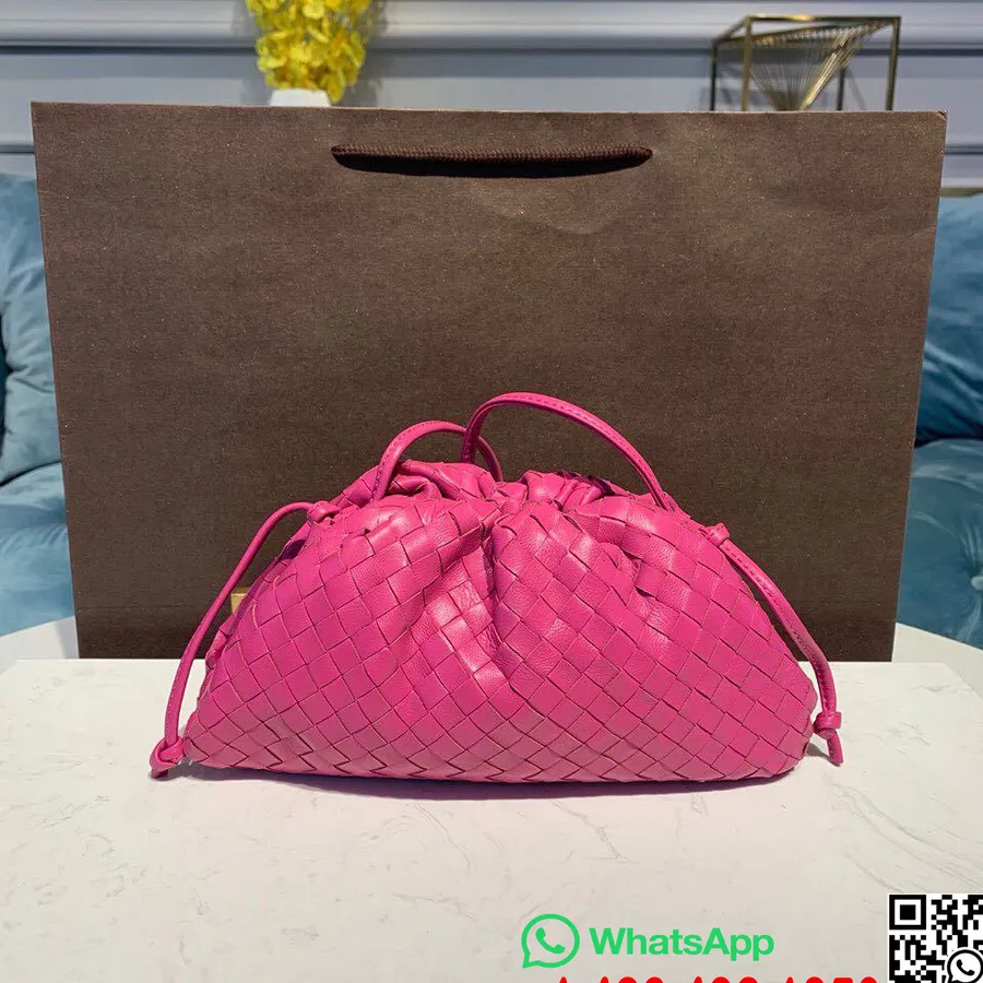 Bottega Veneta Pussilaukku 28cm Intrecciato Nappanahka Syksy/talvi 2019 Kokoelma, Magenta Pinkki