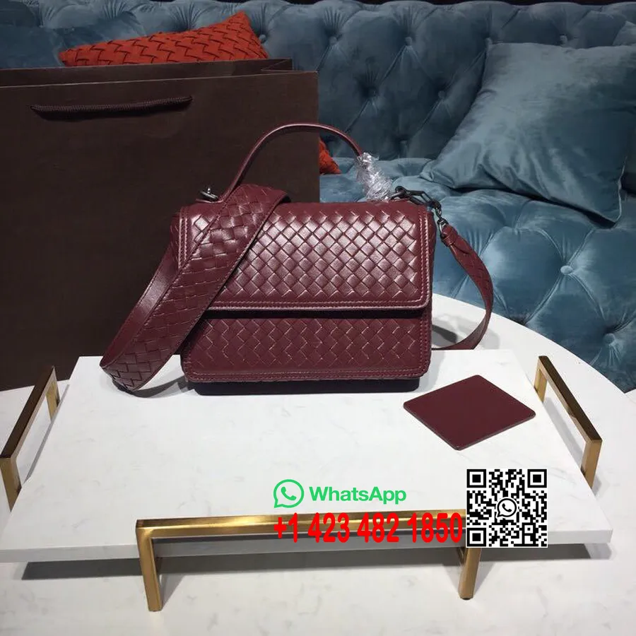 Bottega Veneta Alumna Táska 24 Cm-es Intrecciato Nappa Bőr Brunito Hardver őszi/téli 2019 Kollekció, Baccara Rózsa