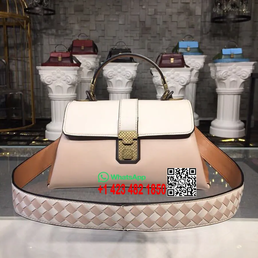 Bottega Veneta Mini Piazza Tophåndtag Taske 25 Cm Nappa Læder Guld Hardware Efterår/vinter 2019 Kollektion, Mink