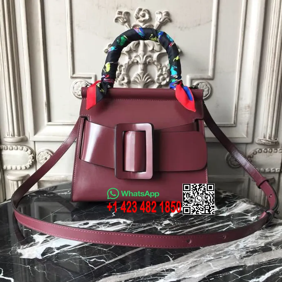 Boyy Karl Satchel Medium Taske 24cm Kalveskind Forår/sommer 2018 Kollektion, Bordeaux