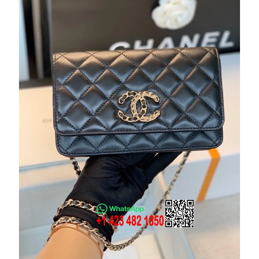 Chanel WOC Bag 20cm Caviar Leather Gold Hardware Fall/Winter 2020 Collection, Black