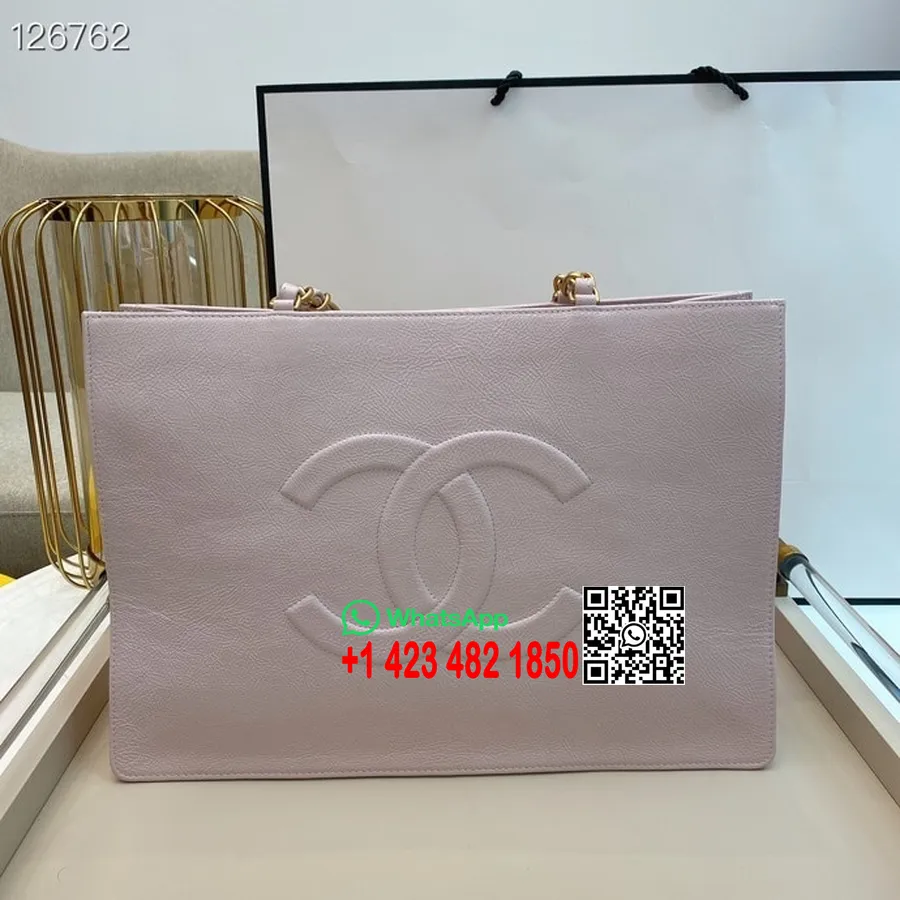 Chanel Ostukott 38cm Vana Vasikanahast Kullast Riistvara Sügis/talv 2020 Kollektsioon, Lilla