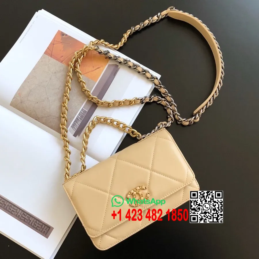 Chanel 19 Woc Tas 20cm Lamsleer Lente/zomercollectie 2020, Beige