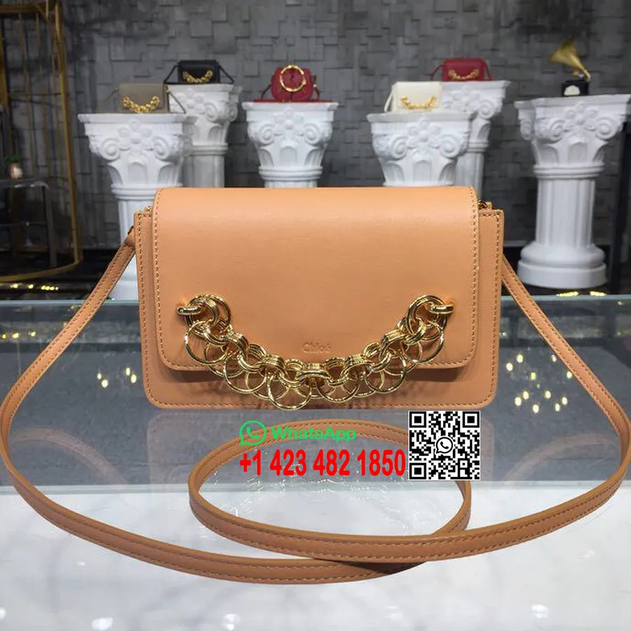 Chloe Drew Bijou Clutch 20 Cm Tas Gouden Hardware Glad Kalfsleer Lente/zomer 2018 Collectie Blozen Roze