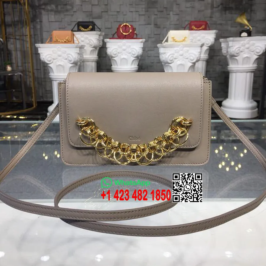 Chloe Drew Bijou Clutch 20cm Kott Kullast Riistvara Sile Vasikanahk Nahk Kevad/suvi 2018 Kollektsioon Hall