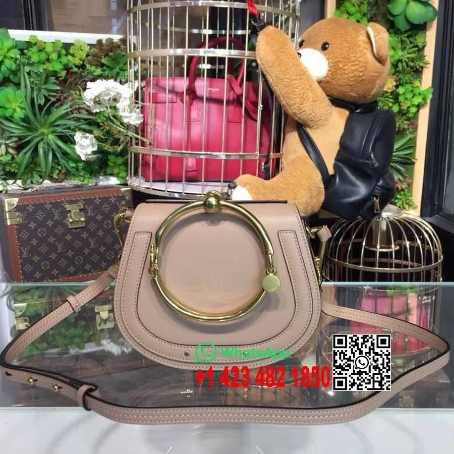 Chloe Nile Gelang Minaudiere Tas Selempang 18Cm Kulit Anak Sapi Halus Koleksi Musim Semi/Musim Panas 2018 Krem