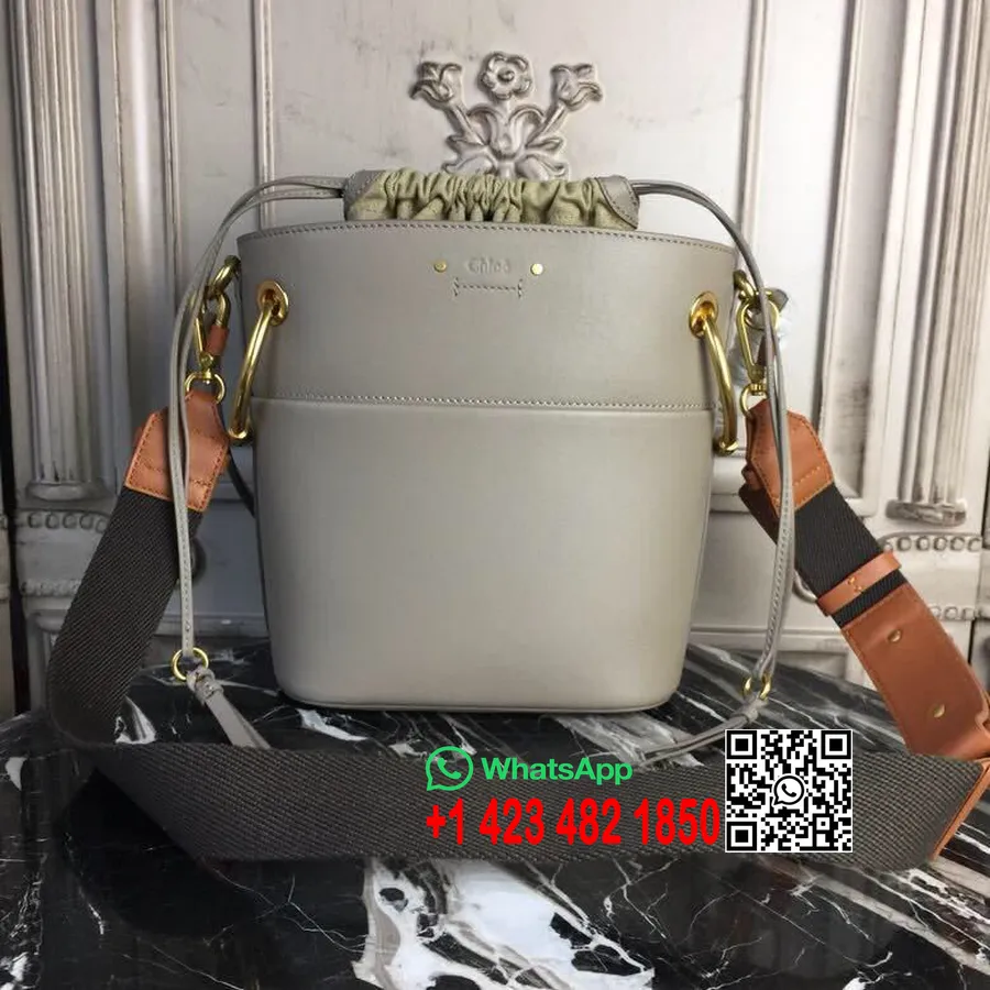 Chloe Roy Small Bucket Bag 3s126h Iz Gladkega Telečjega Usnja Kolekcija Pre-fall 2018 Bež