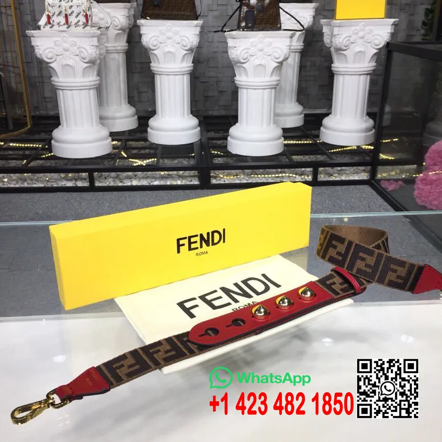 Fendi Strap You Ff Logo λουράκι τσάντας 94cm συλλογή άνοιξη/καλοκαίρι 2019, ροζ