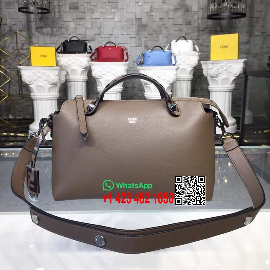 Fendi By The Way Ff Logo Normal çanta 28cm Ilkbahar/yaz 2019 Koleksiyonu, Kahverengi