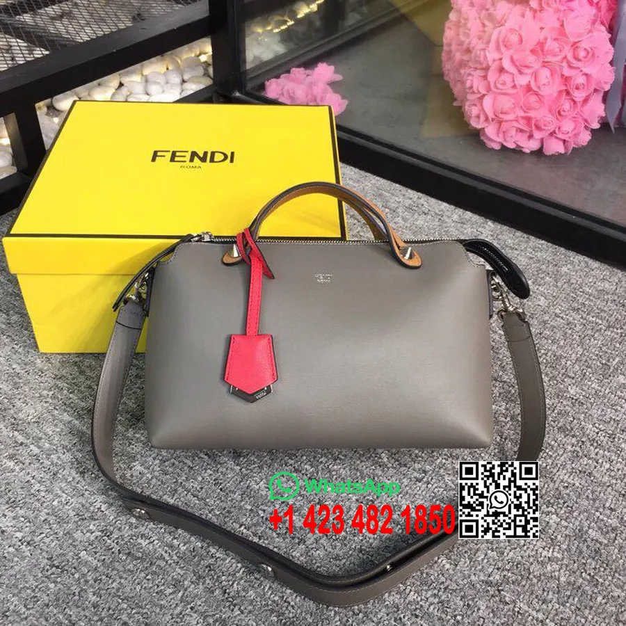 Fendi By The Way κανονική τσάντα 28cm συλλογή άνοιξη/καλοκαίρι 2019, γκρι