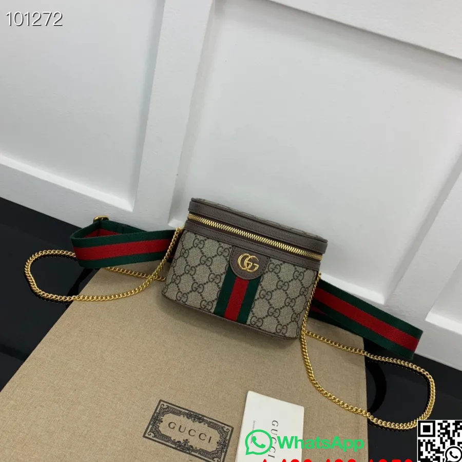 Sac Ceinture Gucci Ophidia Gg Suprême 18cm 699765 Cuir De Veau Collection Automne/hiver 2022, Marron