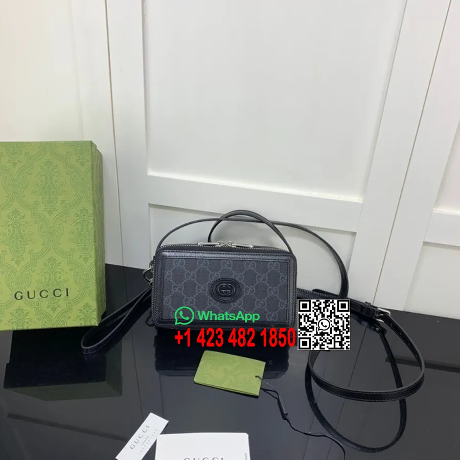 Gucci Kameras Soma 18cm 671674 Teļa āda Pavasara/vasaras 2022 Kolekcija, Pusnakts Zila