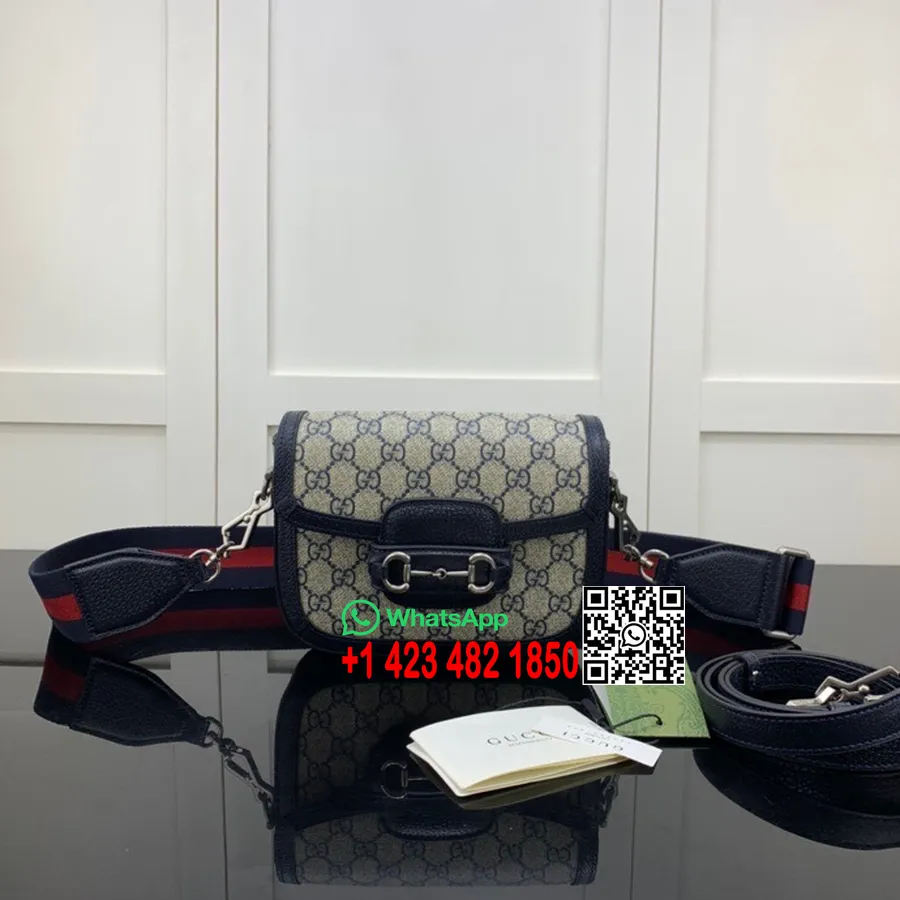 Gucci X Balenciaga Hakkeriprojekti Horsebit 1955 Jumbo Gg Minilaukku 20cm 658574 Vasikkanahka Kevät/kesä 2022 Kokoelma