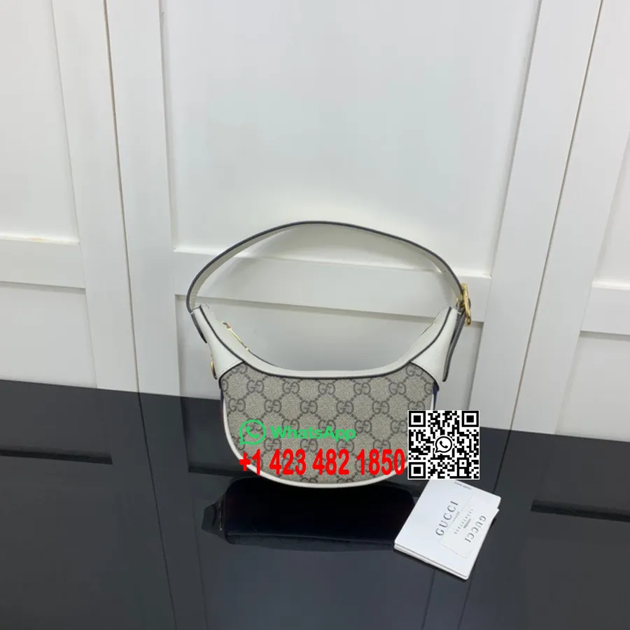 Gucci Ophidia Gg Mini Táska 20 Cm 658551 Borjúbőr 2022 Tavaszi/nyári Kollekció, Fehér